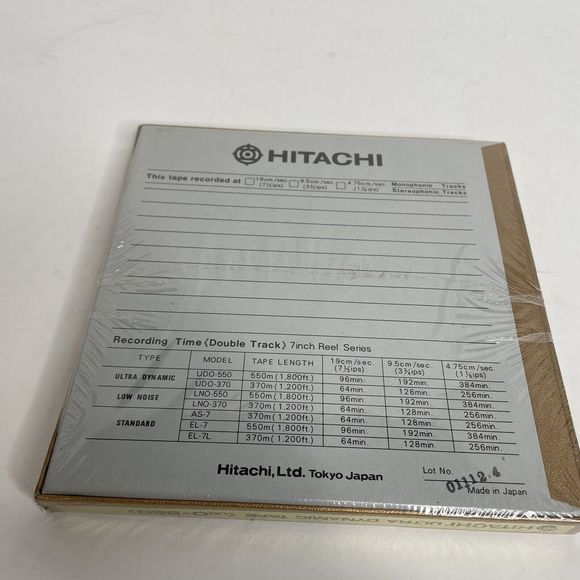 New Hitachi Ultra Dynamic UD0-550, 35 Microns, 550m, Vintage Reel Tape, Sealed - Picture 5 of 8
